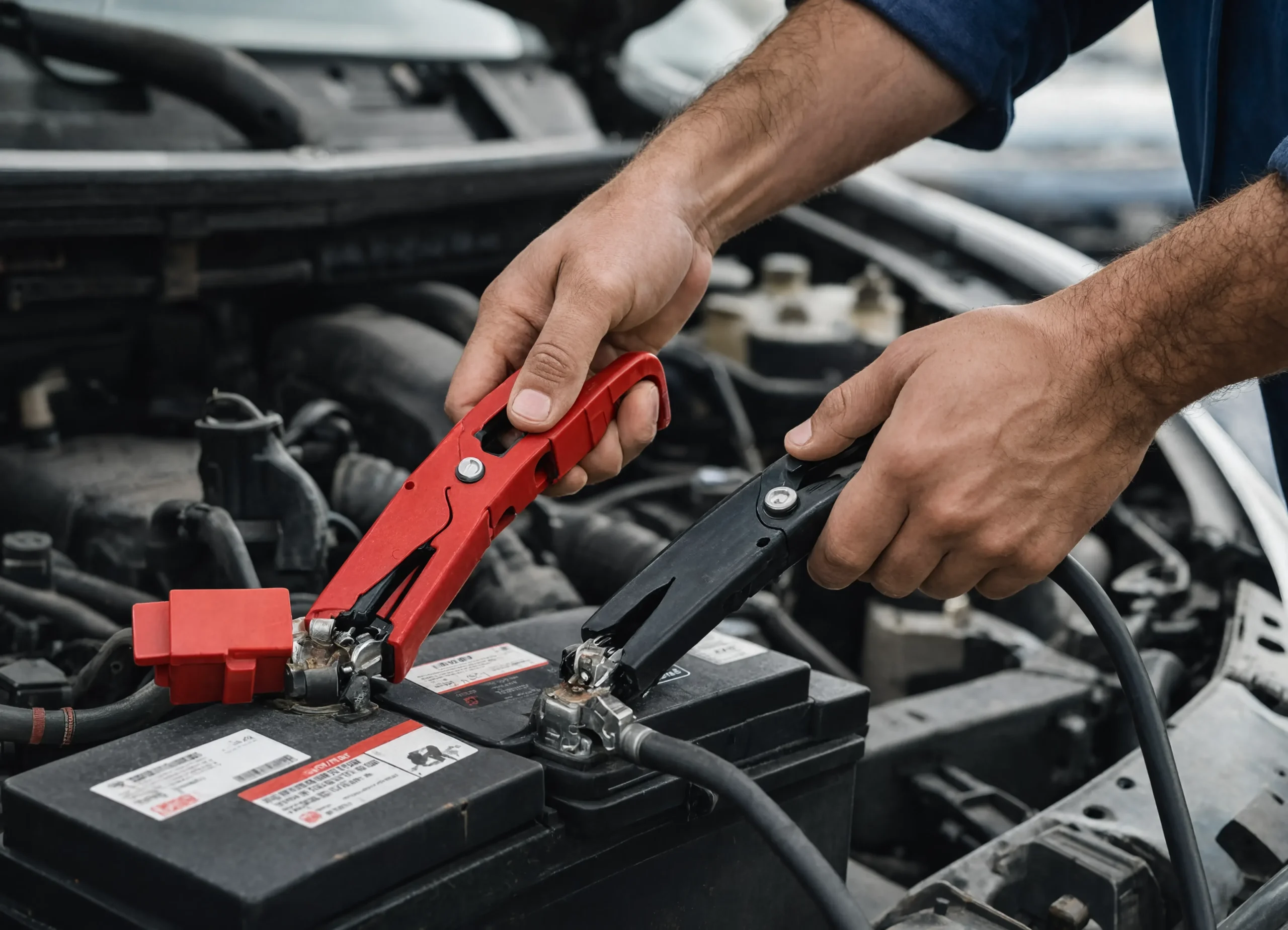 24/7 car battery jump start service with diagnostic booster in Abu Dhabi
